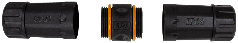 LogiLink NP0086 Wire Connector RJ45 Black