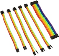 Kolink Core Adept Braided Cable Extension Kit - Rainbow