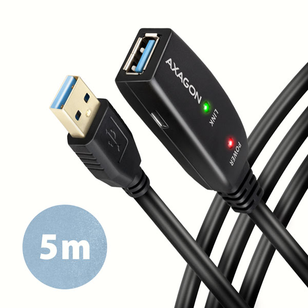 AXAGON ADR-305 USB 3.2 Gen 1 Verlängerungskabel Aktiv - 5m -...