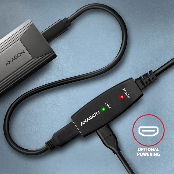 AXAGON ADR-305 USB 3.2 Gen 1 Verlängerungskabel Aktiv - 5m -... thumbnail