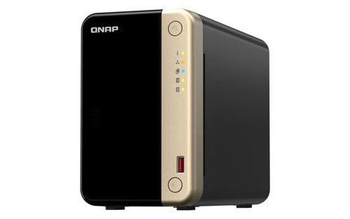 QNAP TS-264-8G 2 Bay Desktop NAS 8 GB DDR4 Onboard Not Expandable 2 X 3.5'/2.5' SATA 6Gb/s Drive Bays 2 X M.2 2280 PCIe Gen 3 X1 Slots 2 X 2.5GbE TS-2