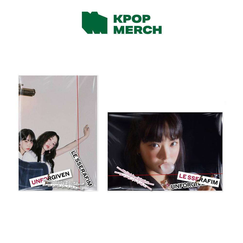 Le Sserafim - Unforgiven - Weverse Album Version - Random Cover - Inc. QR Code  5 Photocards  Instant Photo 6 Folded Posters + 3 Stickers - Music & Pe