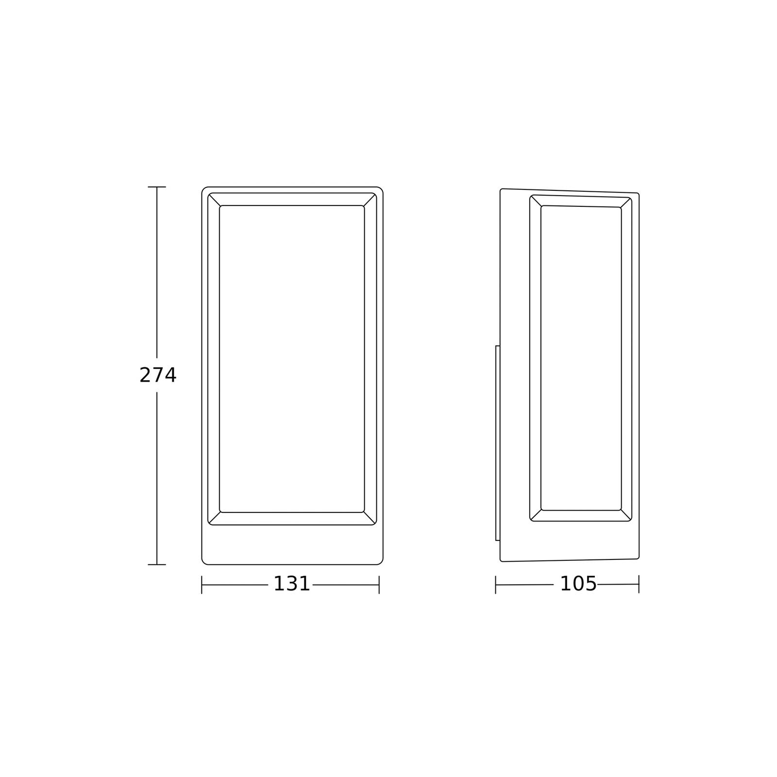 STEINEL L 42 C Applique LED Da Esterni Antracite