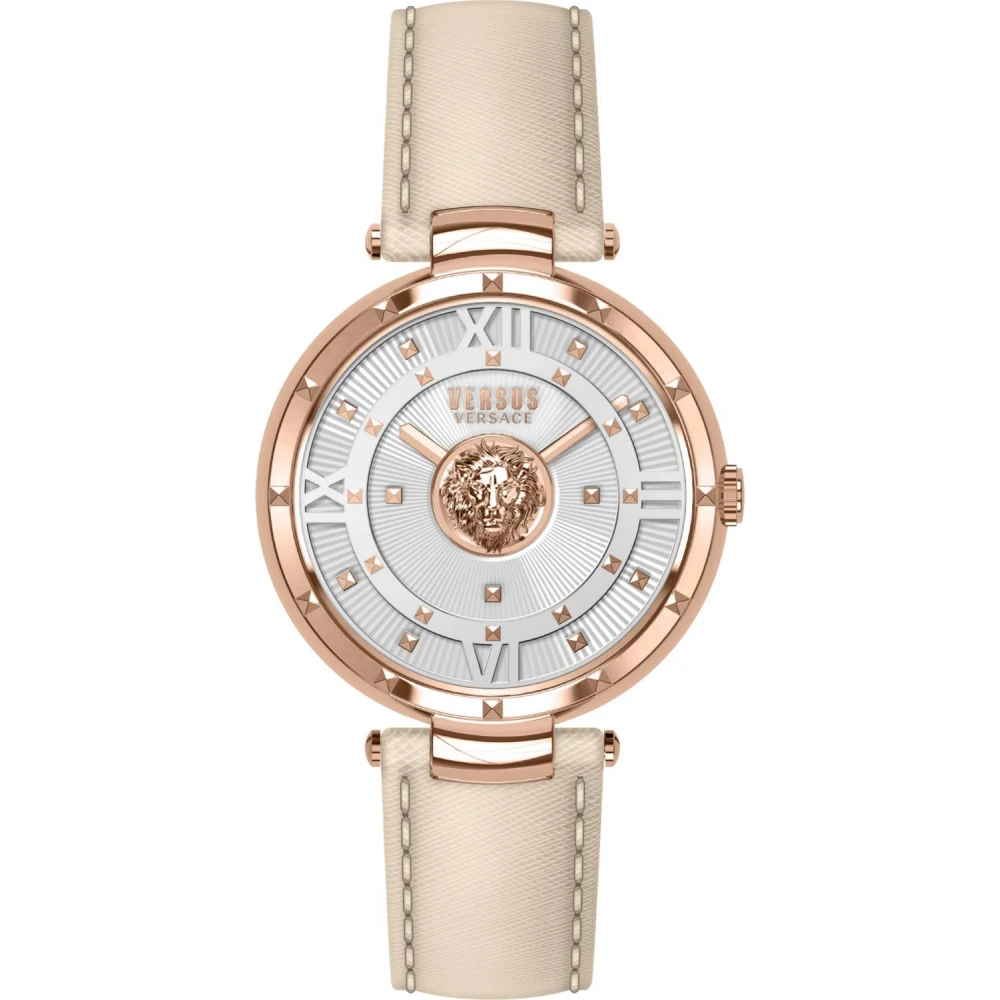 Versus by Versace Women's Watch Wristwatch Moscova VSPHH3221 Leather Rose Gold