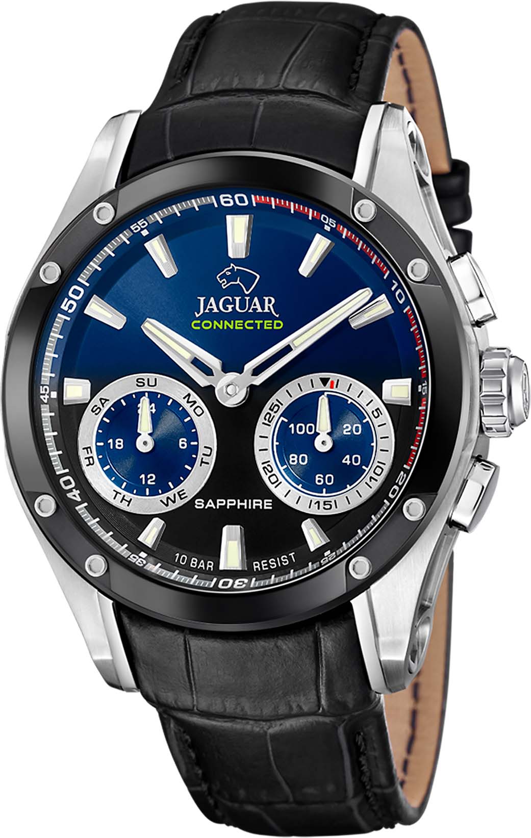 Jaguar Chronograph »Connected, J958/1«, (Set, 3 Tlg., Mit Wechselband Und Werkzeug)