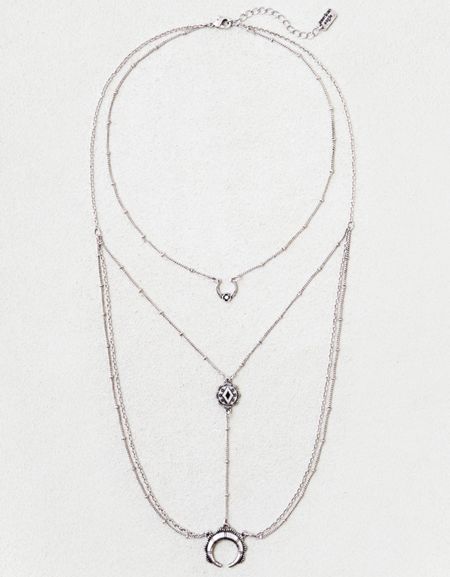 AE Triple Charm Layered Necklace