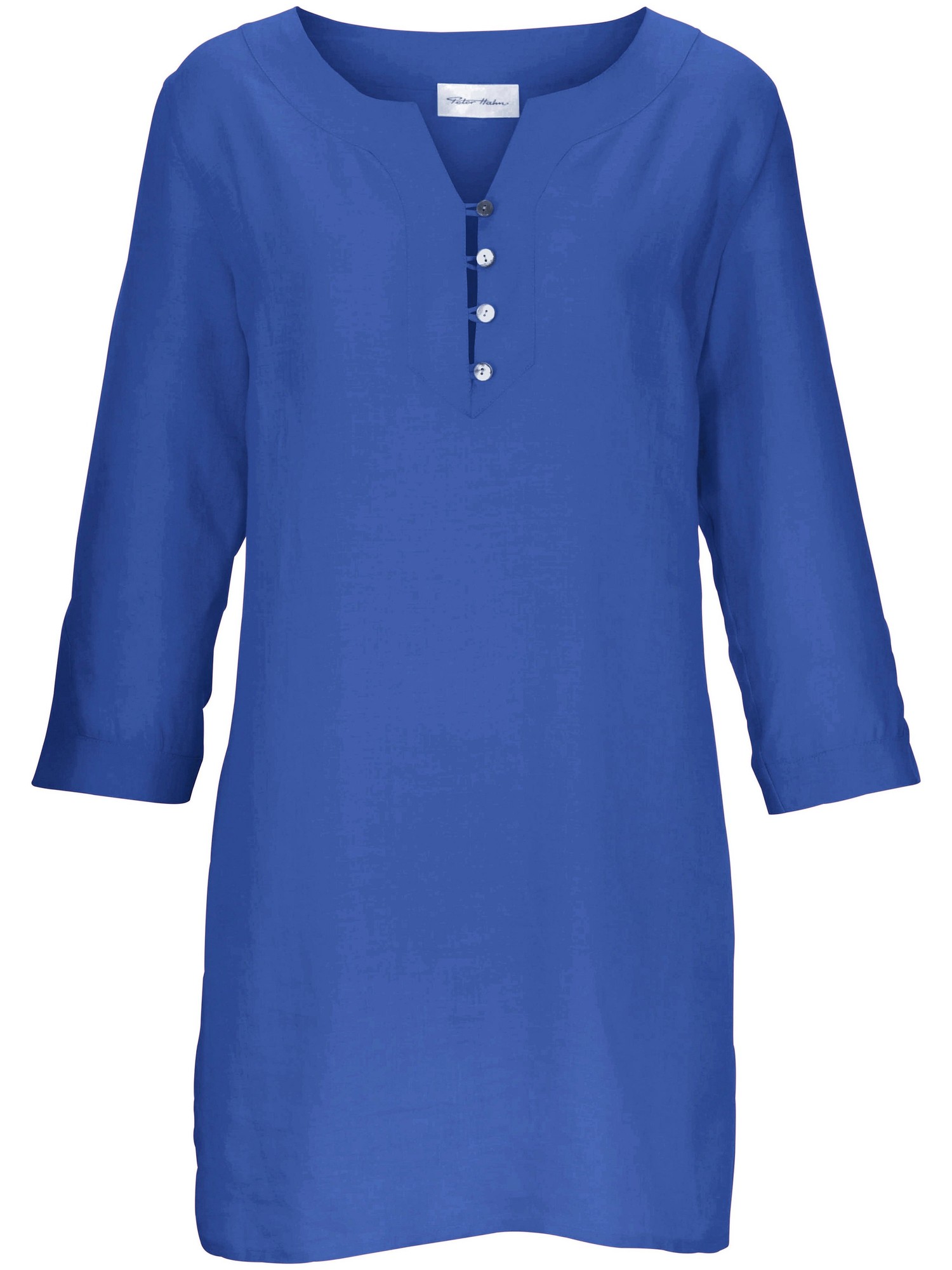 La Tunique 100% Lin  Peter Hahn Bleu Taille 48