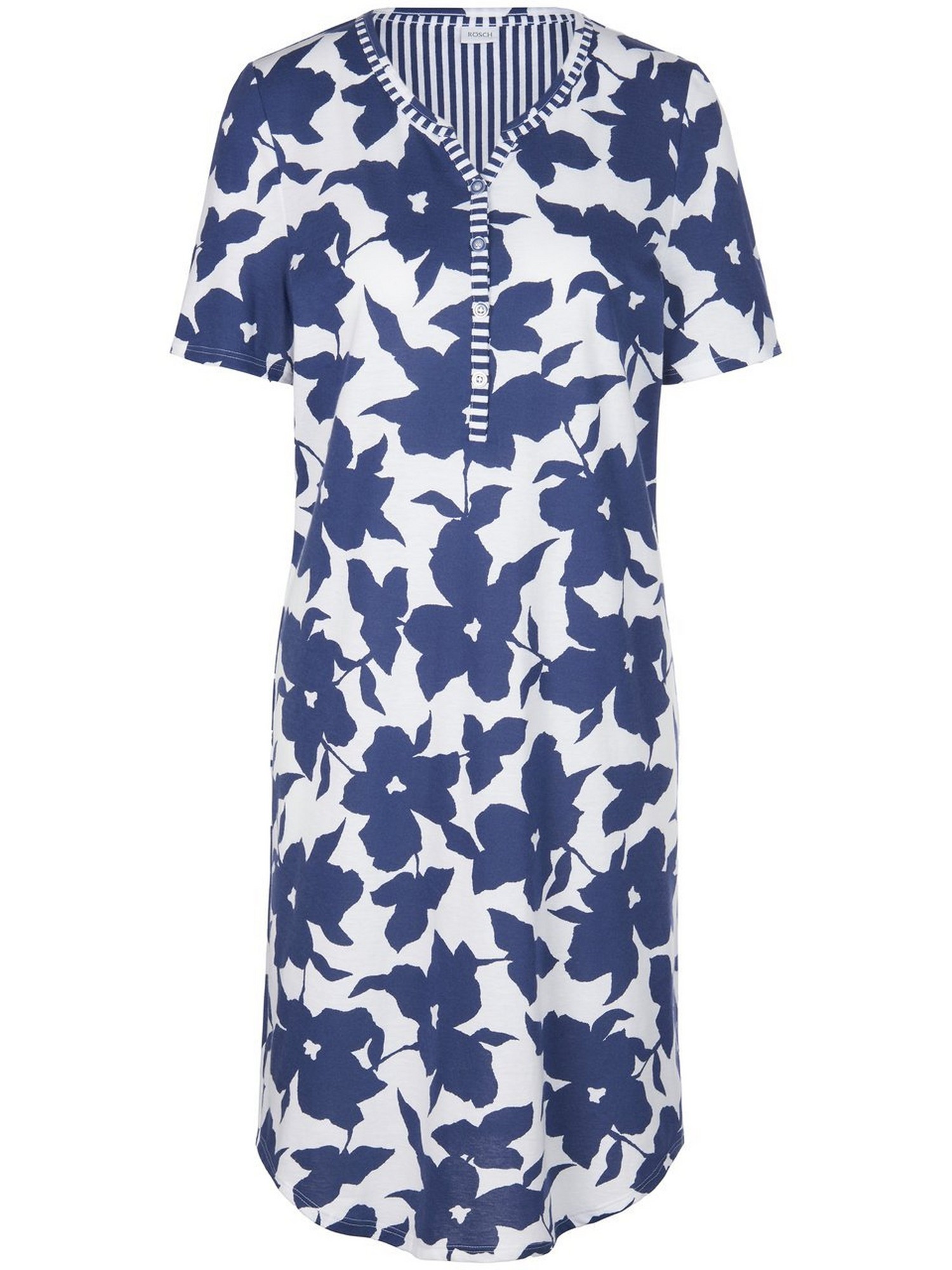 La Chemise Nuit 100% Coton  Rösch Bleu Taille 46 thumbnail