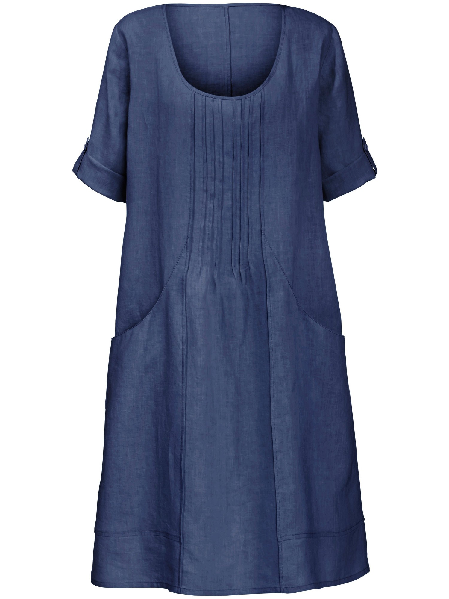 La Robe 100% Lin  Anna Aura Bleu Taille 22