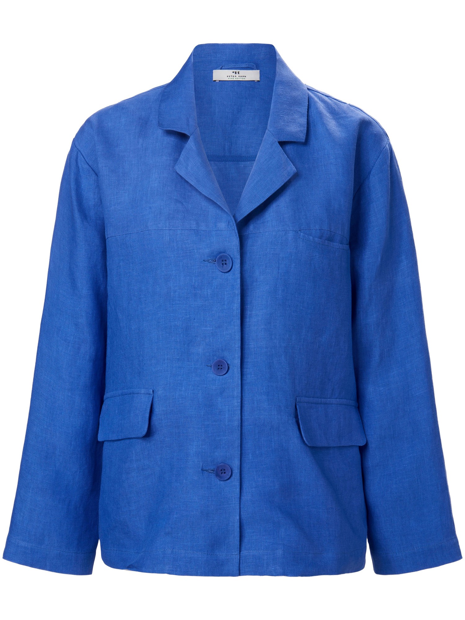 La Veste 100% Lin  PETER HAHN PURE EDITION Bleu Taille 44