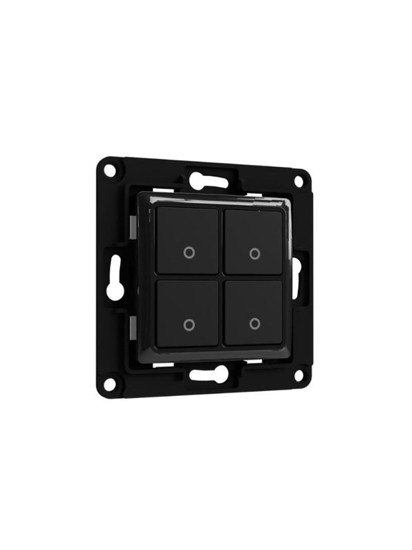 Shelly · Accessories·Wall Switch 4· Wandtaster 4-fach· Schwarz