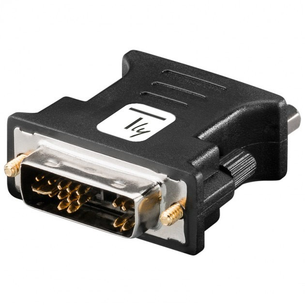Techly IADAP-DVI-8600T Cable Gender Changer DVI-a VGA Black
