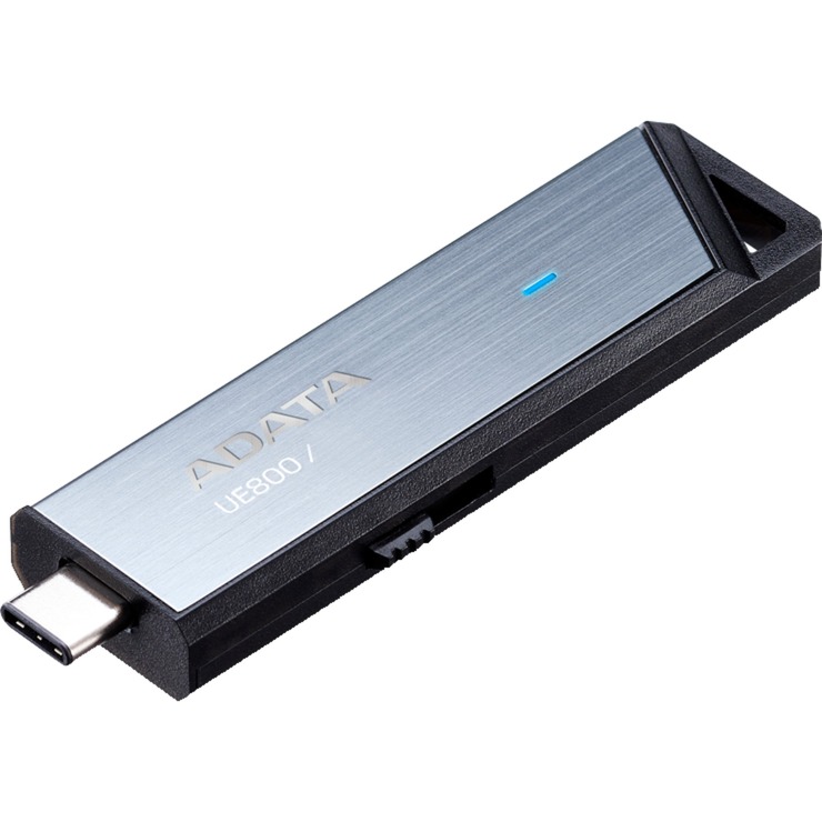 ADATA - Elite UE800 512GB USB-C USB 3.2 Gen2 Flash Drive up to 1000MB/s Read/Write (AELI-UE800-512G-CSG) - Gray