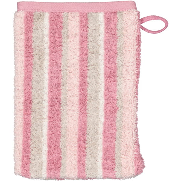 Cawö Handtücher Breeze Streifen 6222 - Farbe: Blush - 27 - Waschhandschuh 16x22 Cm