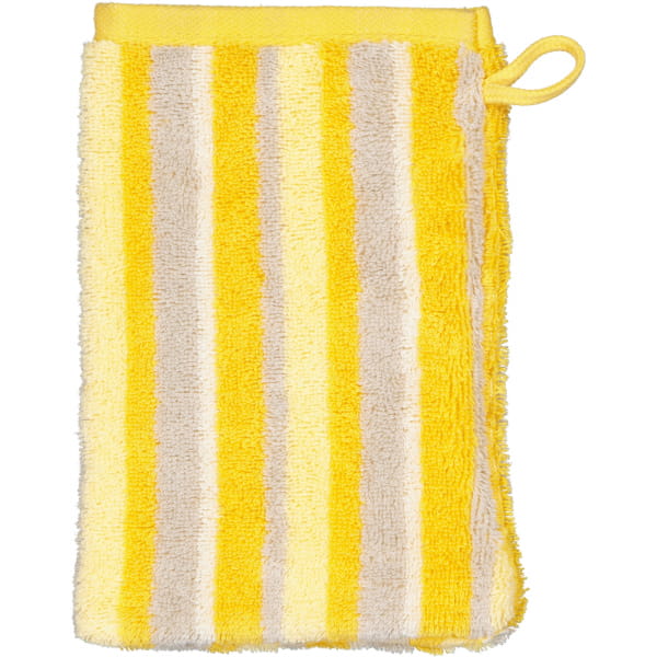 Cawö Handtücher Breeze Streifen 6222 - Farbe: Honey - 57 - Waschhandschuh 16x22 Cm