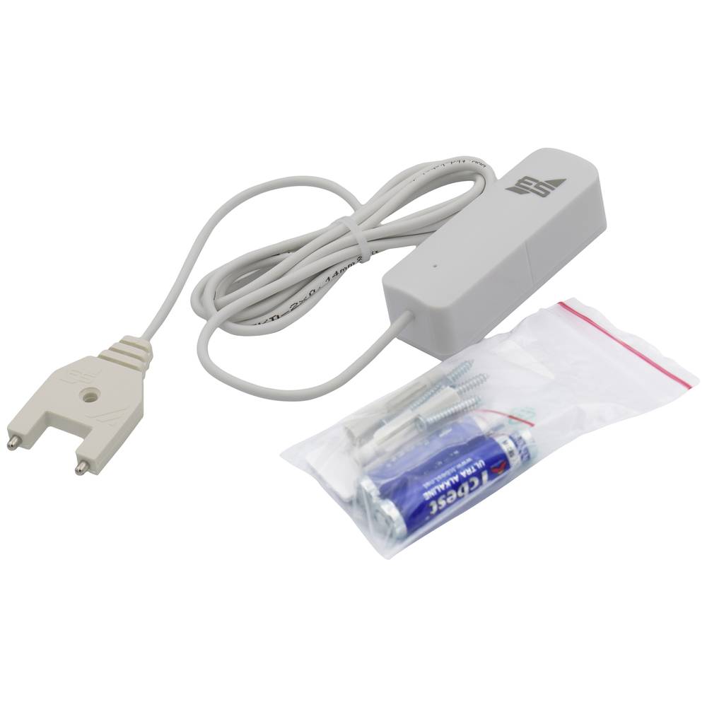 Schabus 200100 Wassermelder Mit App-Steuerung, Mit Externem Sensor Batteriebetrieben