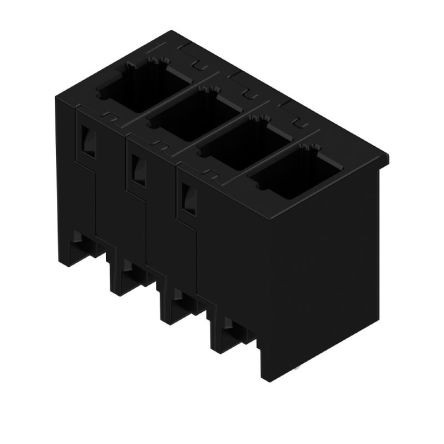 Weidmüller 8000072431 Series Straight PCB Socket, 4-Contact, 1 Row, 5 Mm Pitch Push-in