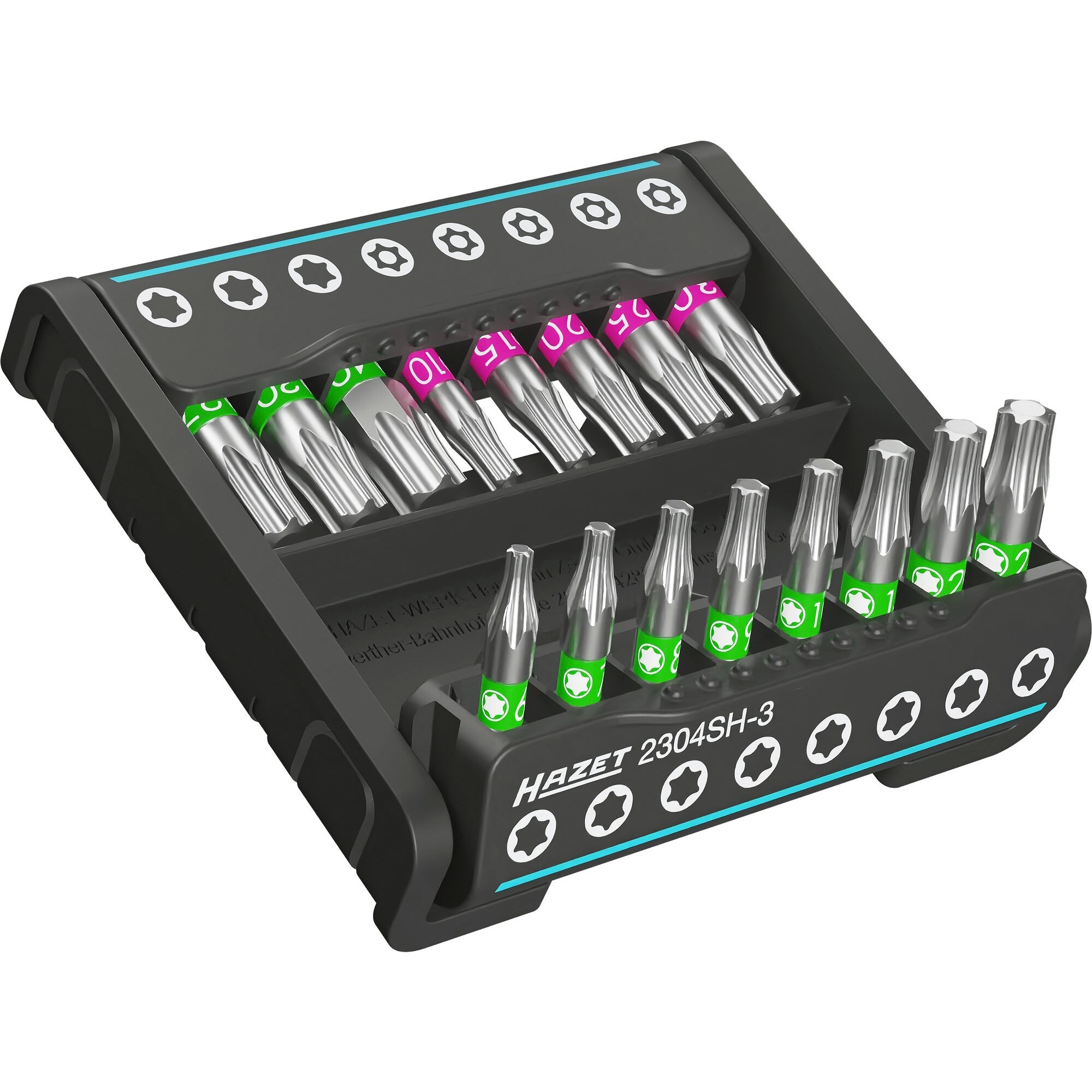 Hazet 2304SH-3 SmartHolder Security Torx/Torx Bit Set  16 Pieces