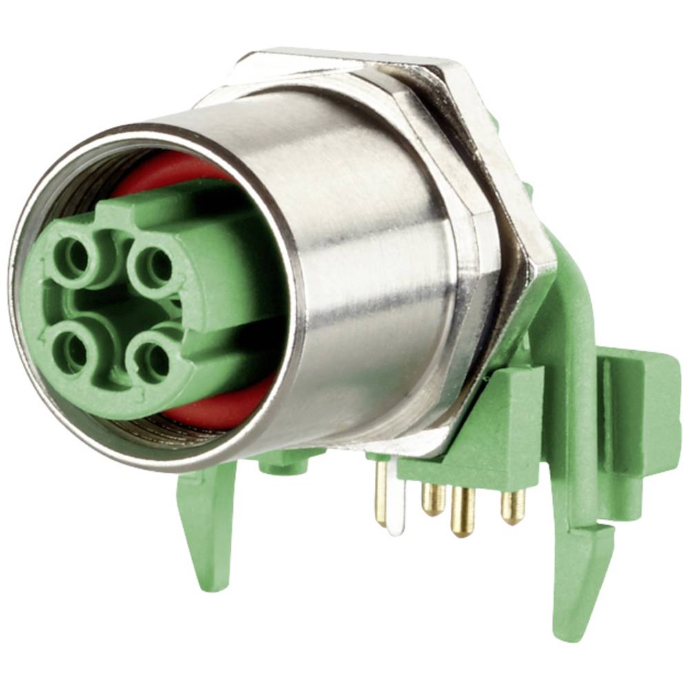 Metz Connect MMT471A115-0001 PCB Socket 4-Pin M12 D-Code IP67 Railway