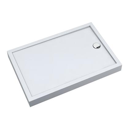 Jamaica 48 in. L X 32 in. W Tub Shower Pan Base with White Smooth Surface Center Drain