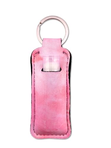 Set of 4 Lip Balms Including Pink Lemonade, Peaches & Cream, Strawberry Ice Pop, and Sweet Watermelon Flavors, Plus Bonus Lip Balm Holder Keychain. in thumbnail