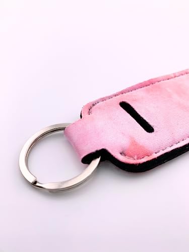 Set of 4 Lip Balms Including Pink Lemonade, Peaches & Cream, Strawberry Ice Pop, and Sweet Watermelon Flavors, Plus Bonus Lip Balm Holder Keychain. in thumbnail