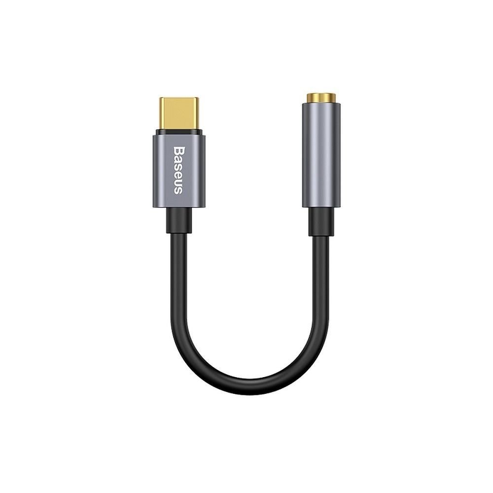 Baseus CATL54-0G Kabelová Redukce Z USB-C Na 3.5mm Audio Jack L54 (female) Deep Grey