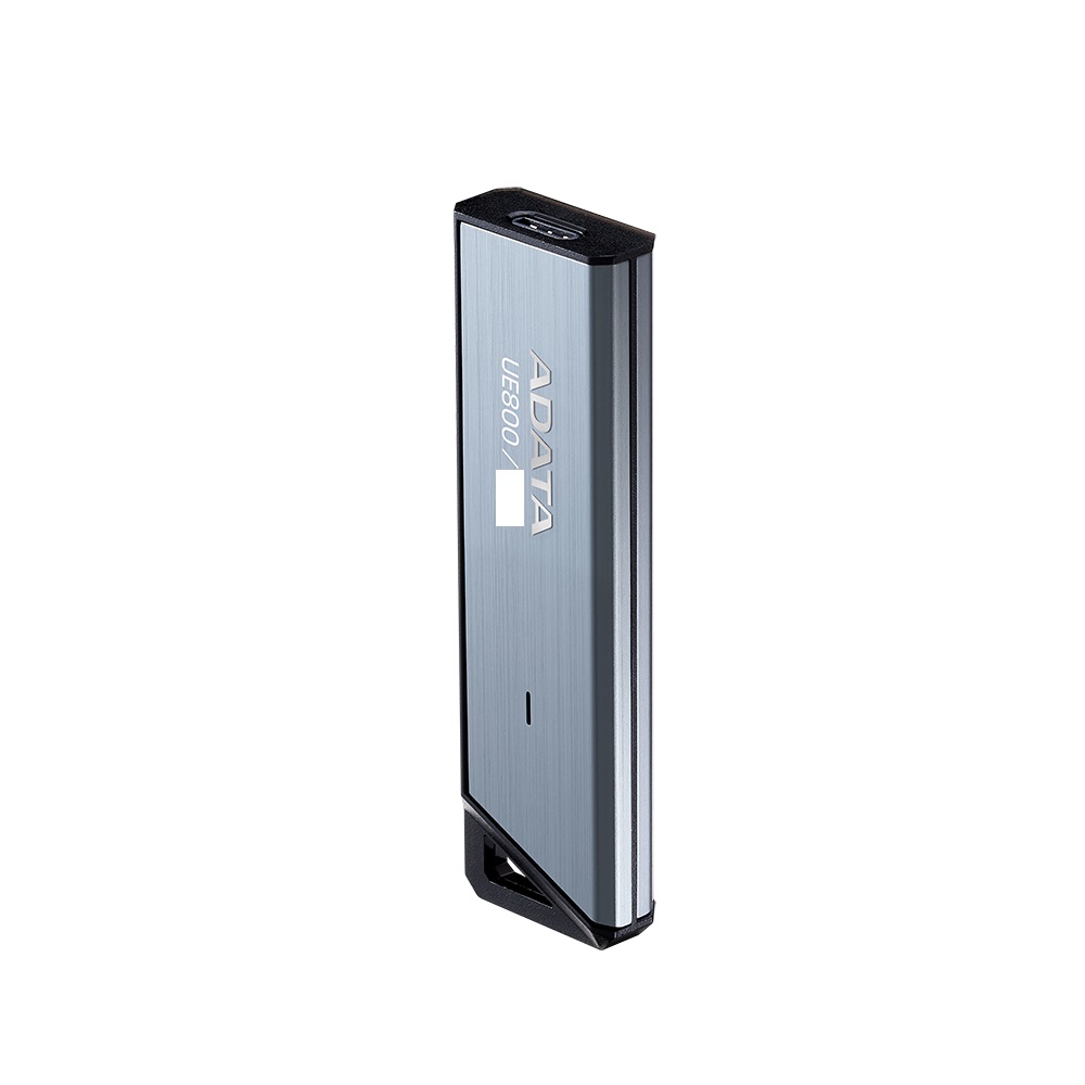 ADATA - Elite UE800 1TB USB Type-C USB 3.2 Gen2 Flash Drive Portable SSD up to 1000MB/s iPhone 15 Pro Series/Android/PS5 - Gray thumbnail