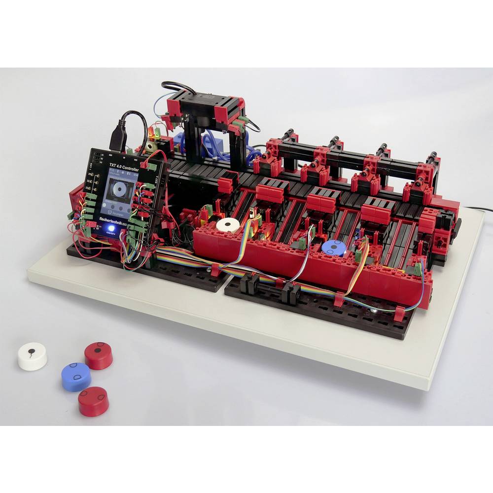Fischertechnik QualitÃ¤tssicherung Mit KI #####Simulationsmodell Assembled 9 V