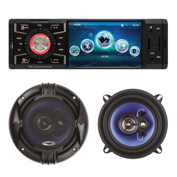 Pachet MP5 Player Auto PNI Clementine 9545 + Difuzoare Auto Coaxiale PNI HiFi650, 120W, 16.5 Cm