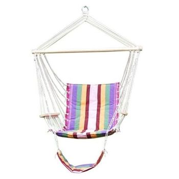 Hamac De Gradina Tip  Scaun, Cu Brate Si Suport, Multicolor, 3251