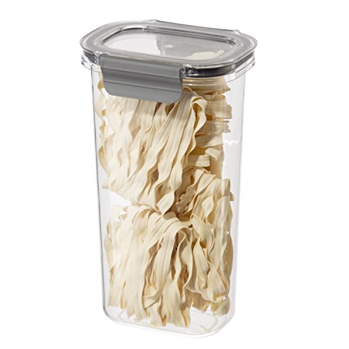 Oggi Clarity 1.6lt Leak-Proof Airtight Food Storage Sealable Container with Lid - Clear / Grey