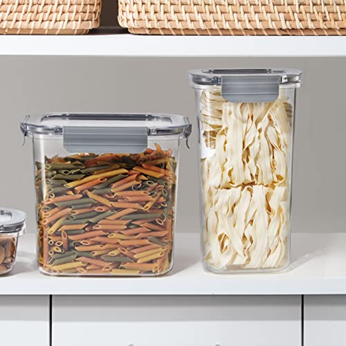 Oggi Clarity 1.6lt Leak-Proof Airtight Food Storage Sealable Container with Lid - Clear / Grey thumbnail