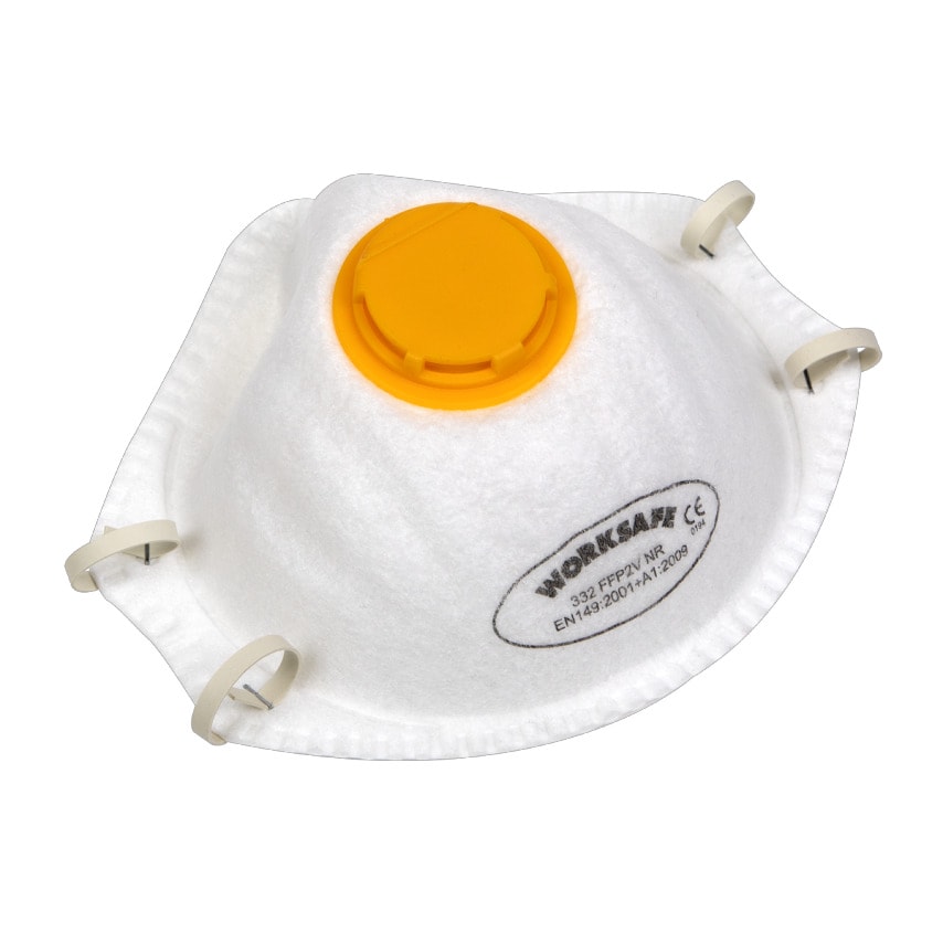 Worksafe 9332/3 Cup Mask Valved FFP2 - Pack of 3
