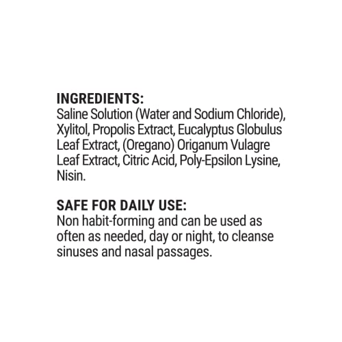 Beekeeper's Naturals Propolis Nasal Spray Plus W/Eucalyptus, Oregano, Xylitol & Saline, Clears Nasal Congestion, Moisturizes Sinus Canal, 1 Fl Oz thumbnail