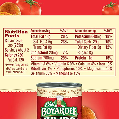 Chef Boyardee Jumbo Spaghetti and Meatballs, 14.5 Oz, 12 Pack thumbnail
