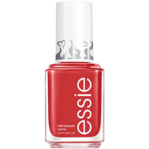 Essie Salon-Quality Nail Polish  8-free Vegan  Coral  Burning Love  0.46 Fl Oz
