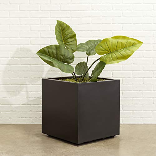 Black Square Planter Large Outdoor, Indoor | Seeley Cube Box Pot 20