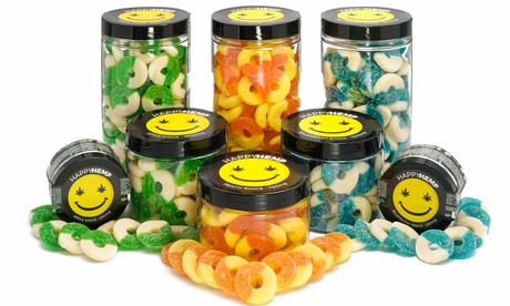 CBD Ring Gummies from Happy Hemp (250mg-3000mg) - 750mg Peach Rings