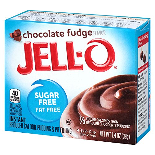 Jell-O Sugar-Free Chocolate Fudge Instant Pudding Mix 1.4 Ounce Box (Pack of 6) thumbnail
