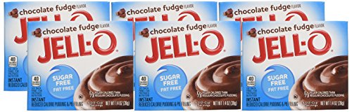 Jell-O Sugar-Free Chocolate Fudge Instant Pudding Mix 1.4 Ounce Box (Pack of 6) thumbnail