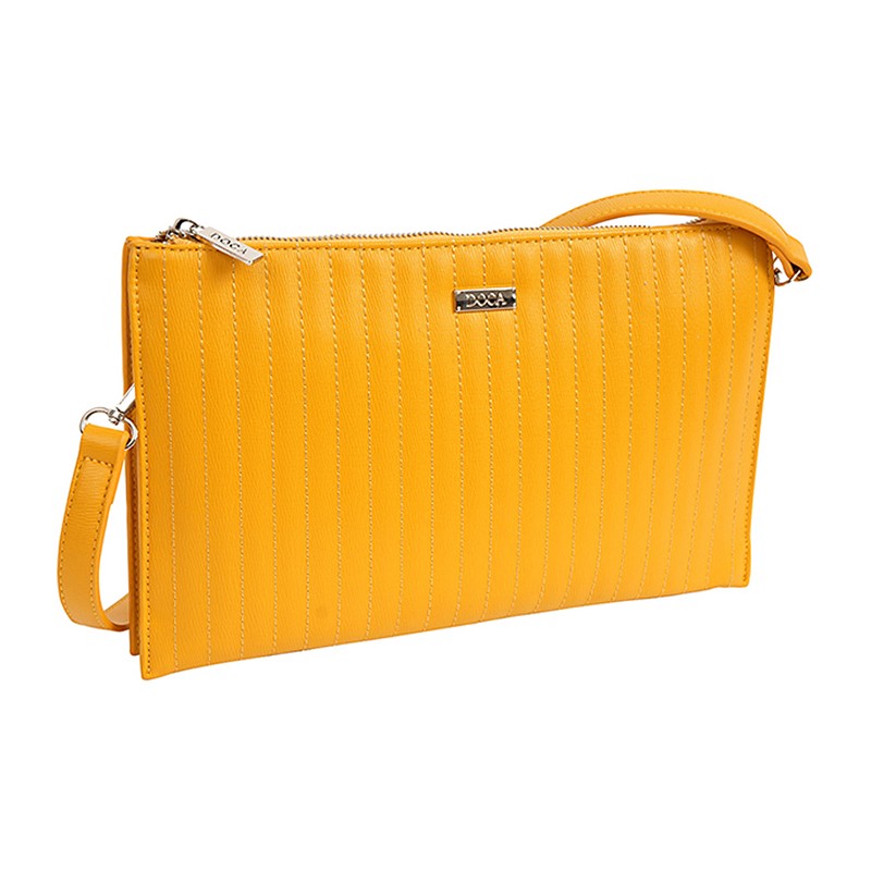 Dámská Crossbody Kabelka Doca 14836 - žlutá
