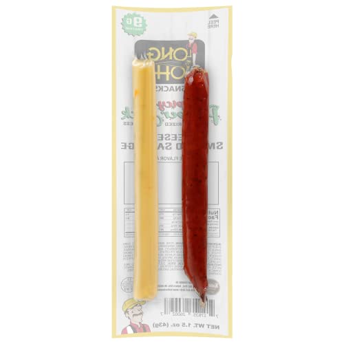 Long John Snacks Spicy Pepper Jack Cheese & Smoked Sausage Sticks - 1.5 Oz. Handcrafted Gourmet Treats with Real Pork & Beef, Wisconsin Cheese Snacks thumbnail