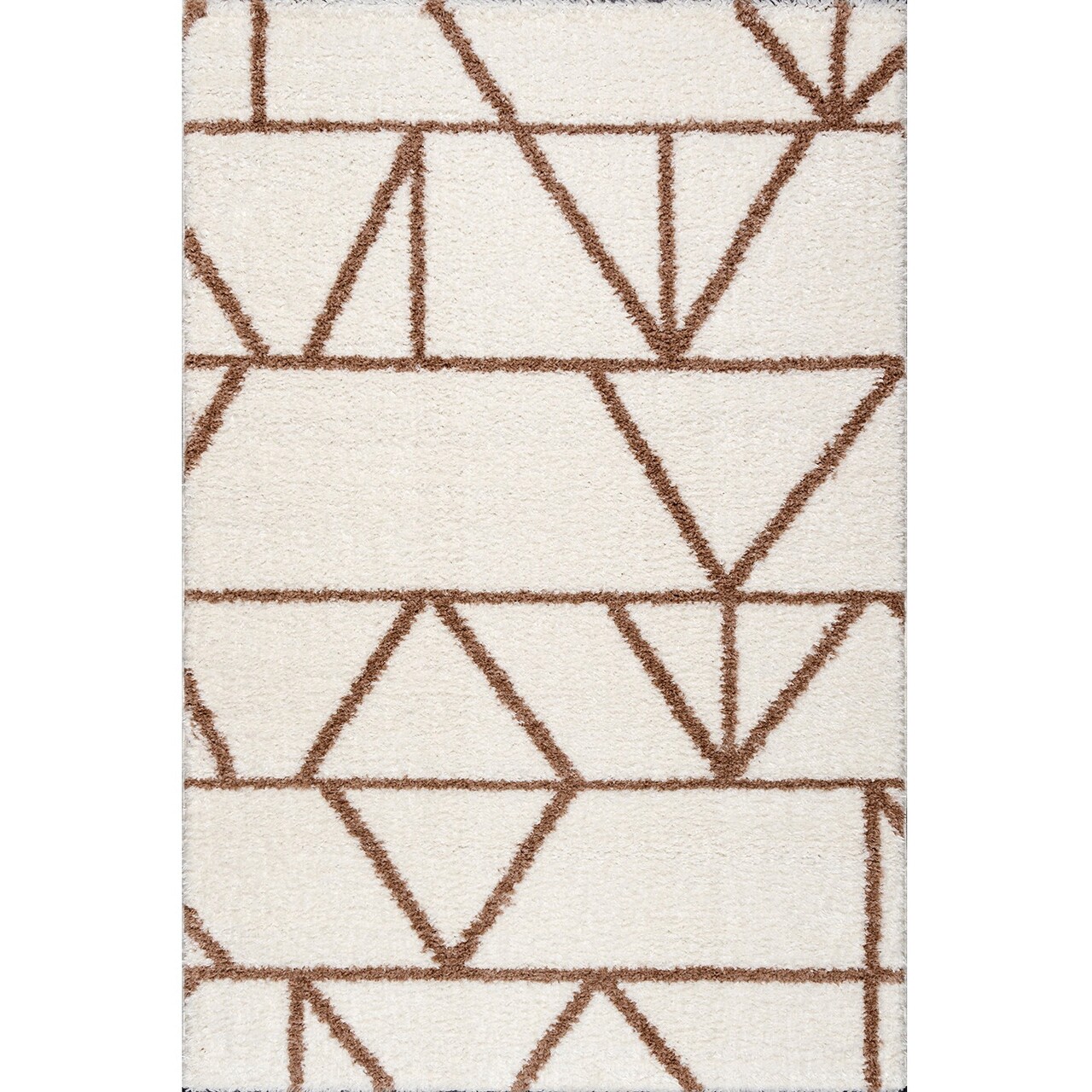 Covor, Puffy 7751, 160x230 Cm, Poliester, Bej/Maro thumbnail