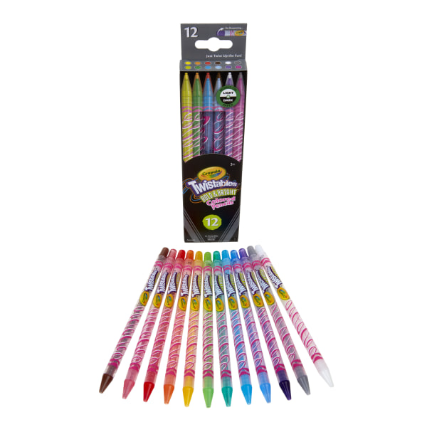 Crayola - Bold & Bright Twistables Colored Pencils  12 Count