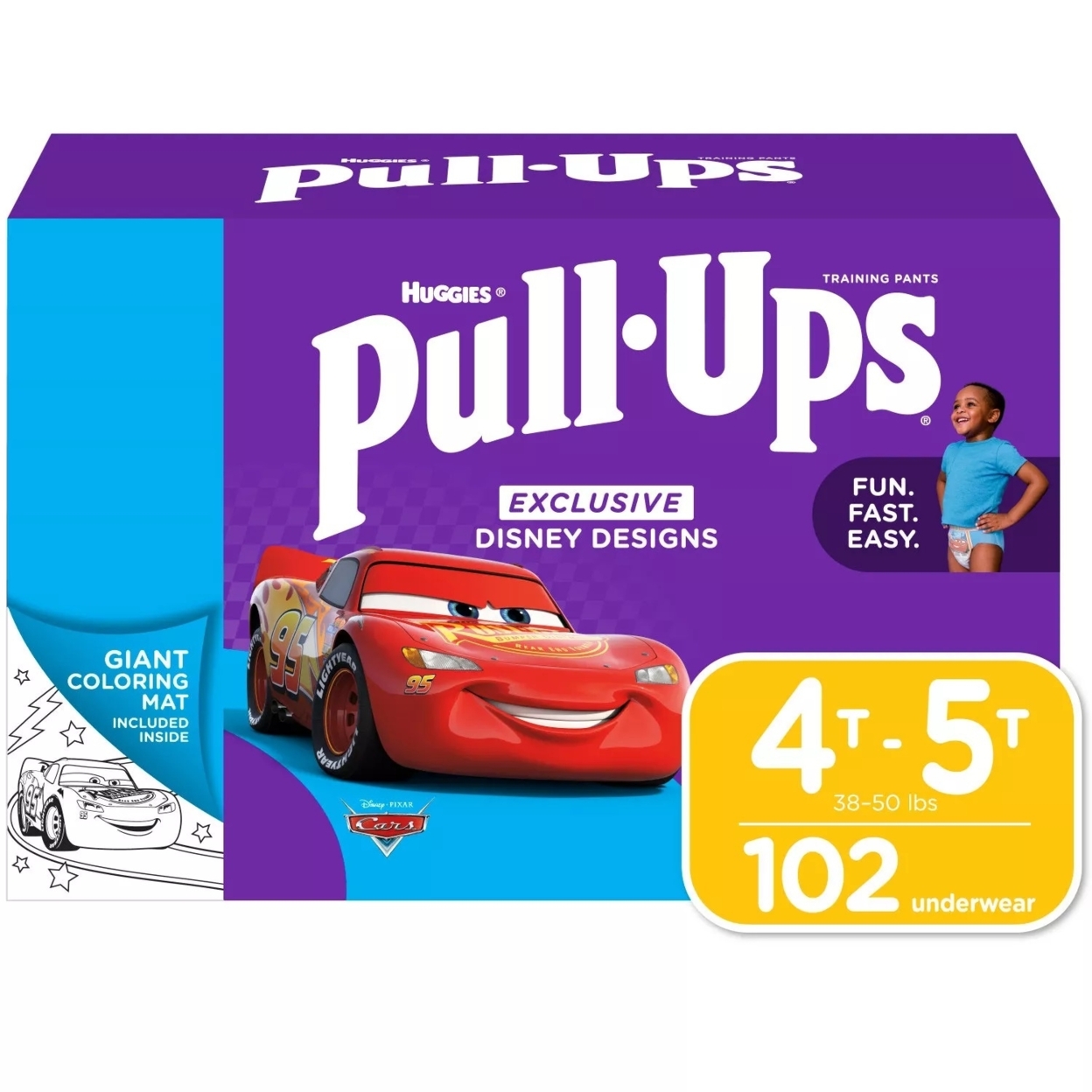 Huggies Pull-Ups Training Pants for Boys  4T-5T 38-50 Pounds (102 Count)