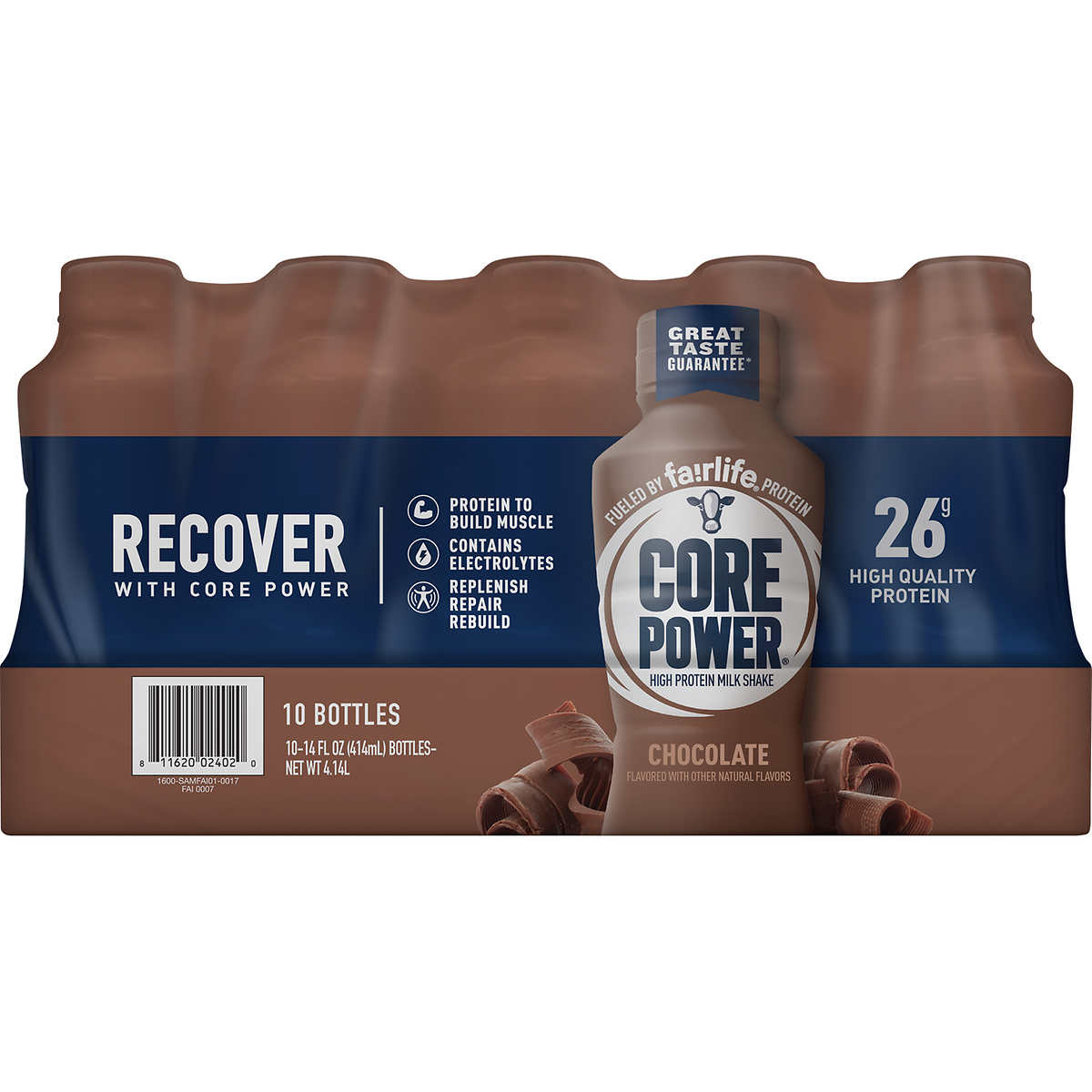 Fairlife Core Power High Protein Shake Chocolate Flavor