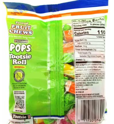 Tootsie 7 Oz Sour Fruit Chews thumbnail