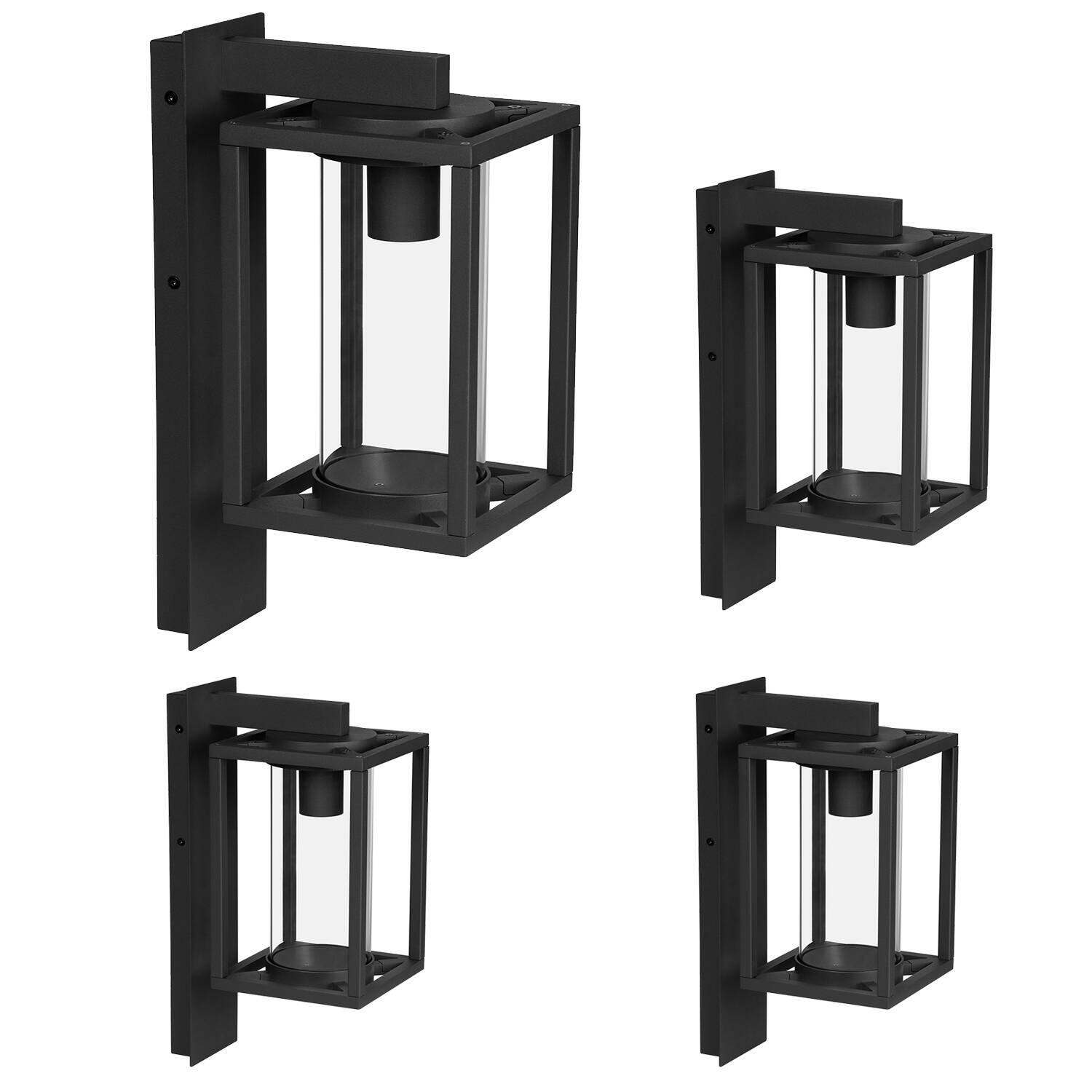 Outdoor Wall Sconce Lantern 4-Pack IP54 Wall Light LED for Porch 34311