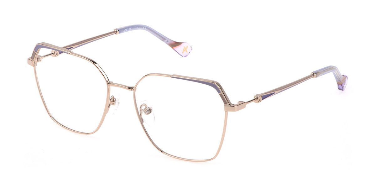 Yalea VYA098 WISLAWA 0492 Womens Glasses Gold Size 54 - Free Lenses - HSA/FSA Insurance - Blue Light Block Available